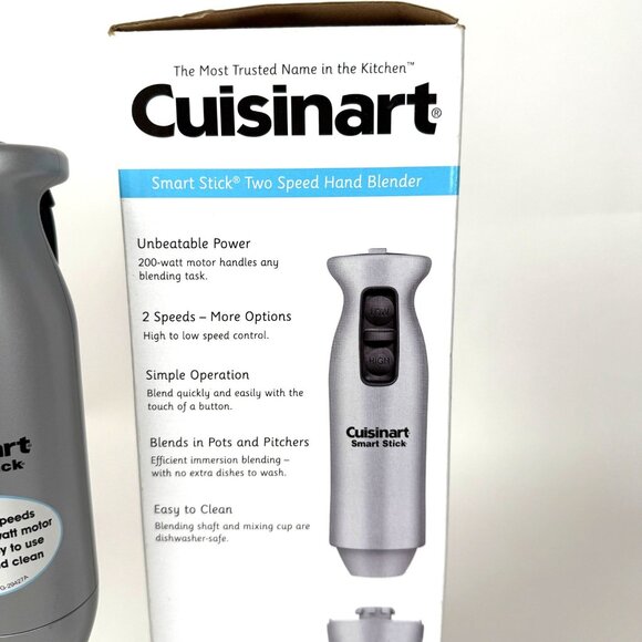 Cuisinart Smart Stick 2 Speed Immersion Blender Csb-75 With Cup And Box - Picture 6 of 7